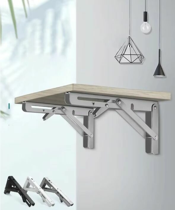 Étagère murale pliante robuste en acier inoxydable