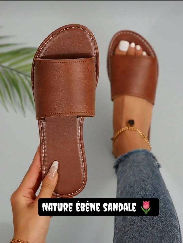 Sandales en cuir