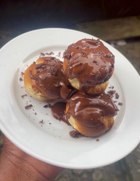 Profiteroles au chocolat