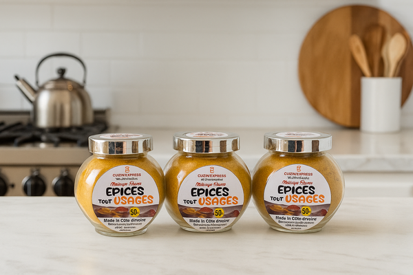 Assortiment d'épices ivoiriennes