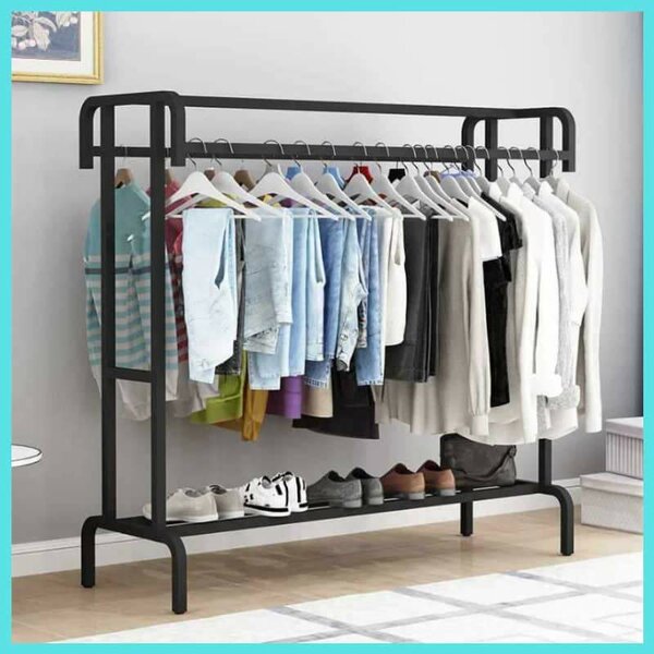 Portant Vêtements Métallique