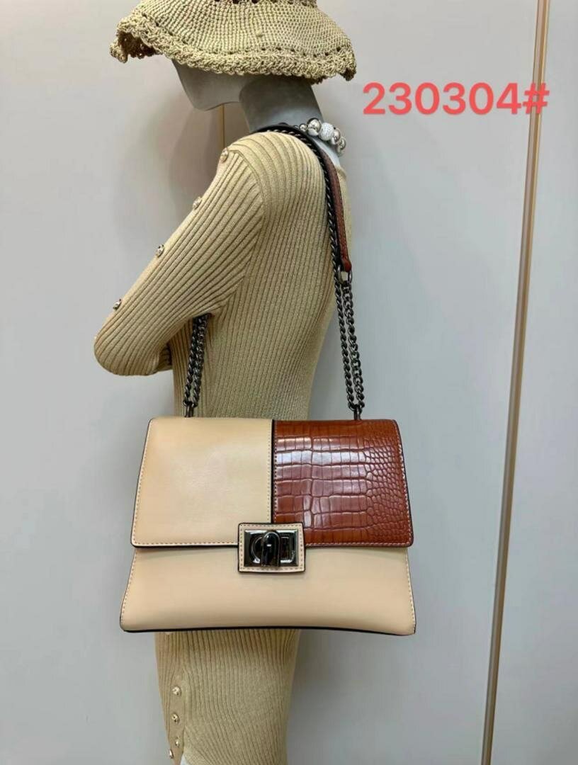 2 in 1 Long Strapped Leather Women Handbags/Shoulder Bags