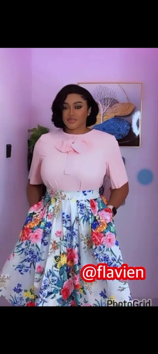 Ladies Ruffle top and skirt