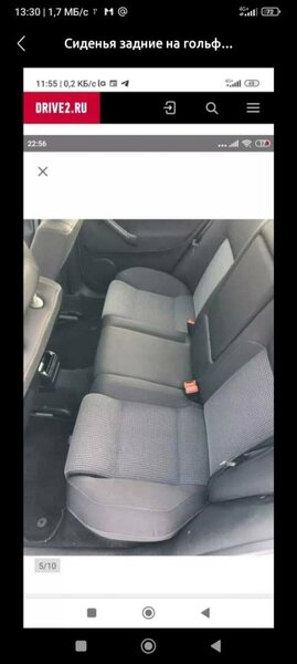 Задние сиденья на гольф 4 VAG Sport 2