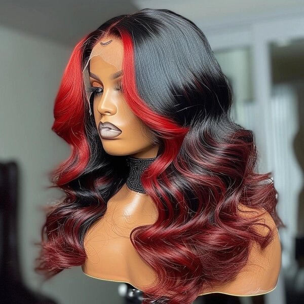 Human hair wig Glueless straight body wave