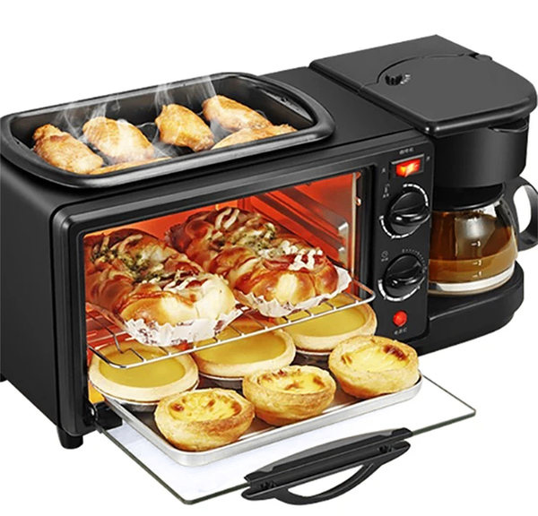 3 in 1 Breakfast Toaster Coffee Maker