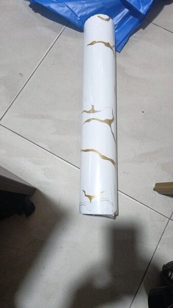 Papier Peint  Marbre Or PVC