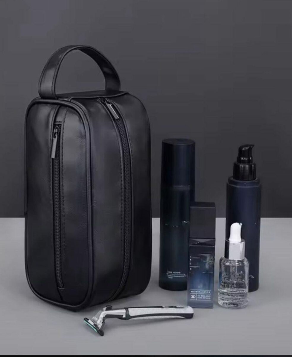 Trousse de Toilette Cuir Homme