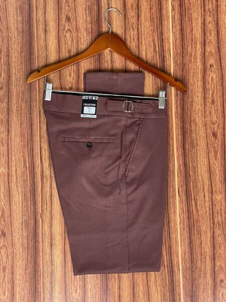 Pantalon élégant homme marron