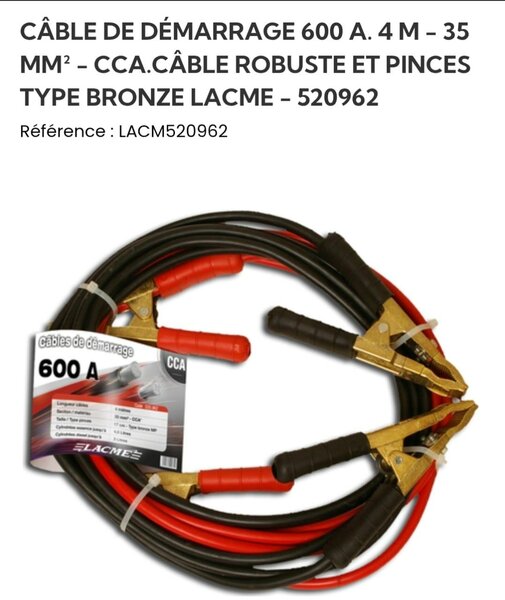 Heavy Duty 600A Jumper Cables