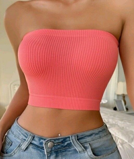 Top bandeau femme coloré