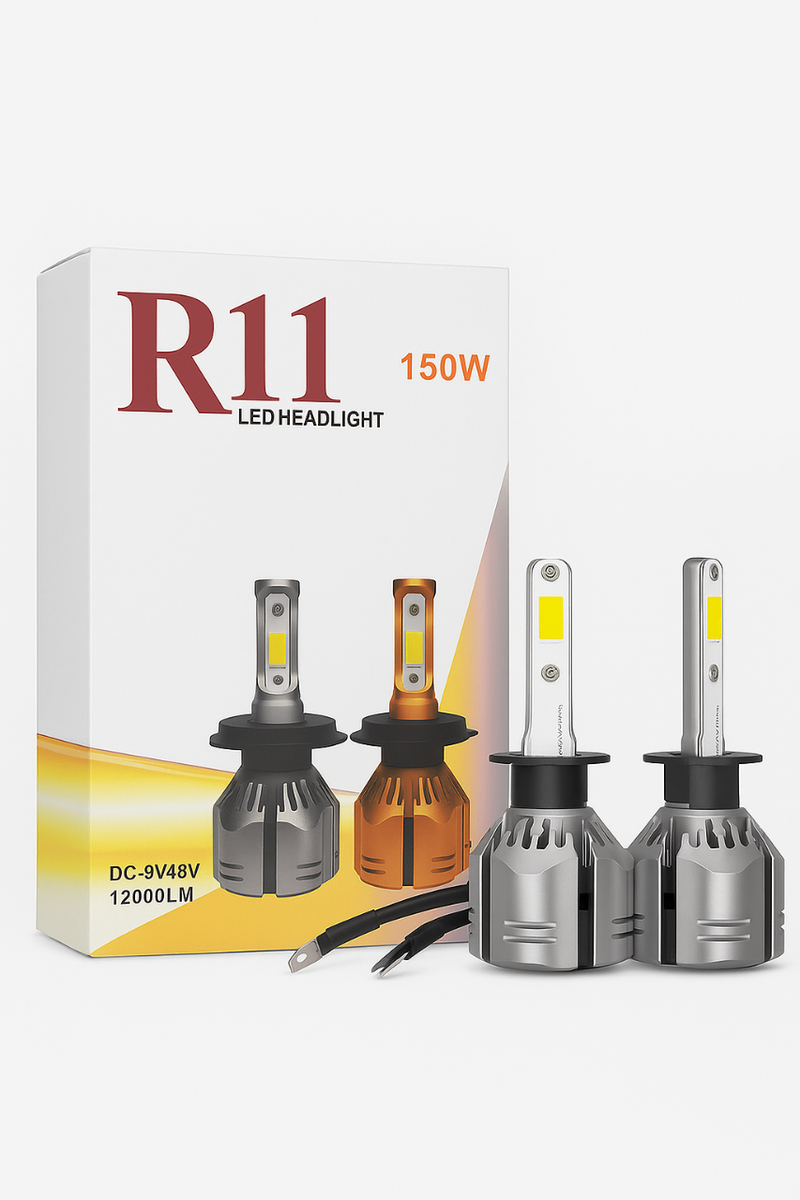 Phare R11 150W 12000LM H1-H4