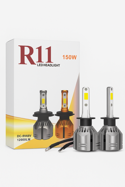 Phare R11 150W 12000LM H1-H4