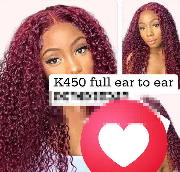 wig is red with curly hair