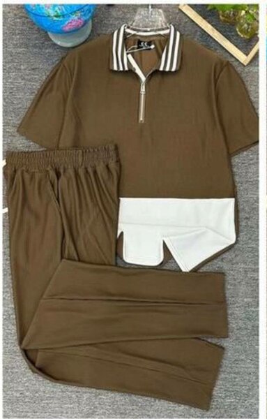 Ensemble Décontracté Marron Homme