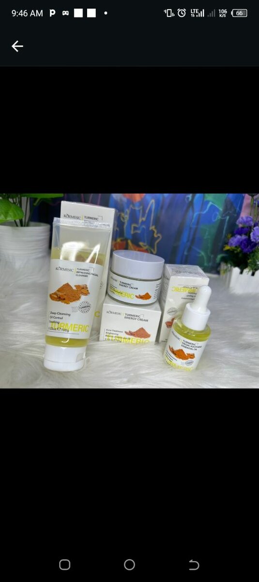 Tumeric facial set