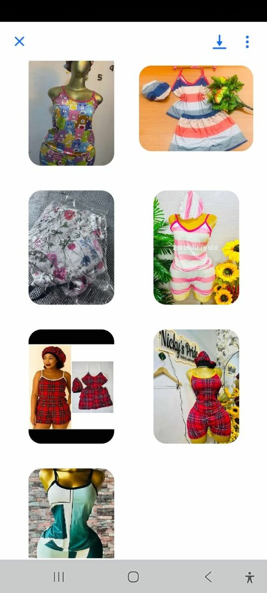 Pyjama motif coloré pour femmes