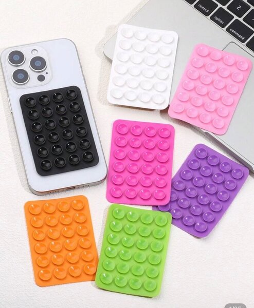 Support téléphone adhésif silicone