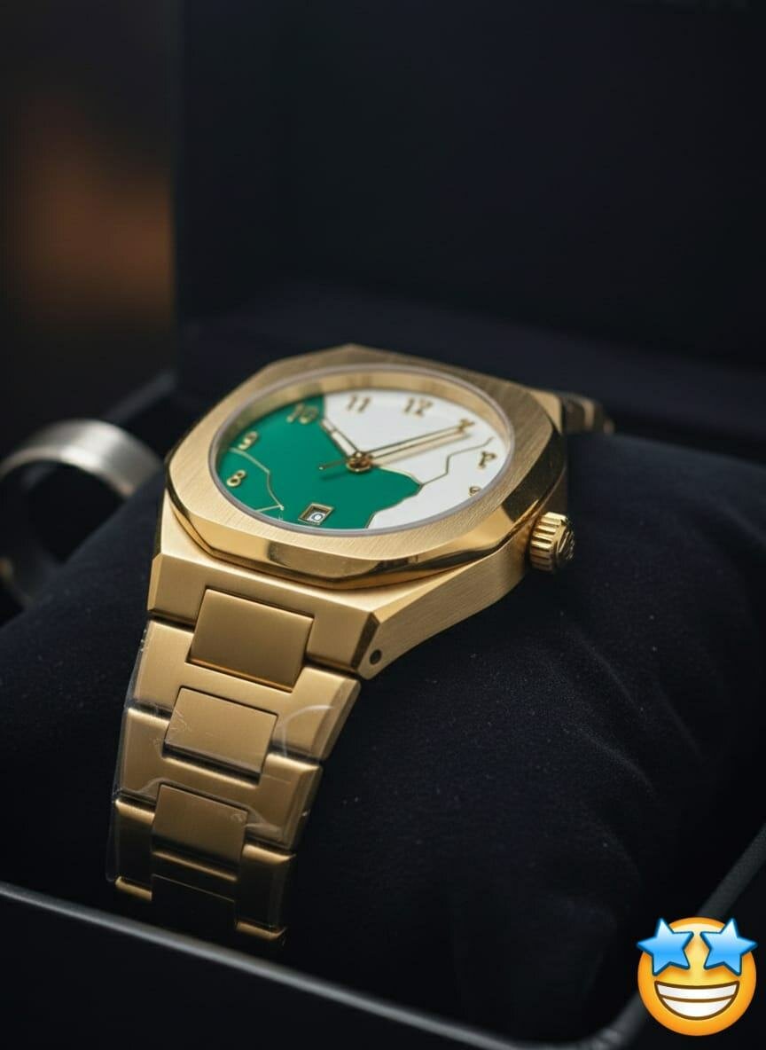 Montre Homme Dorée Élégante