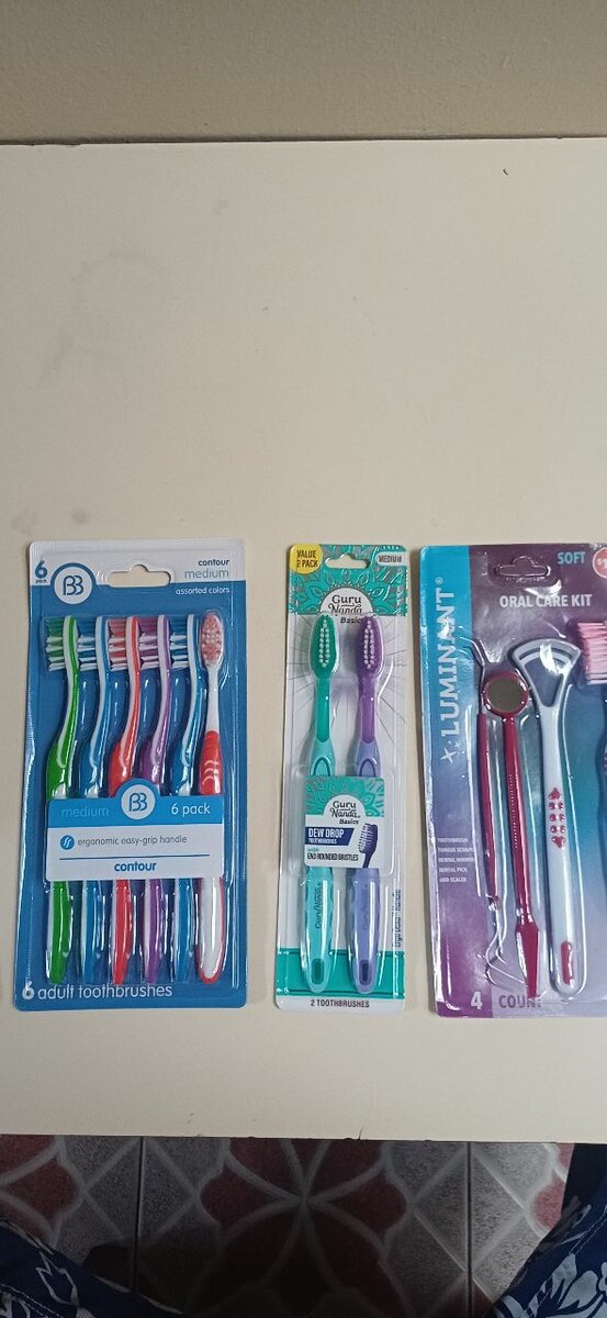 Lot de brosses à dents adultes