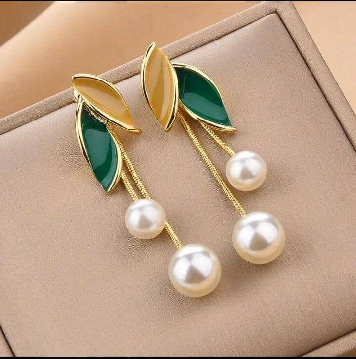 Boucles d'oreilles élégantes en perles