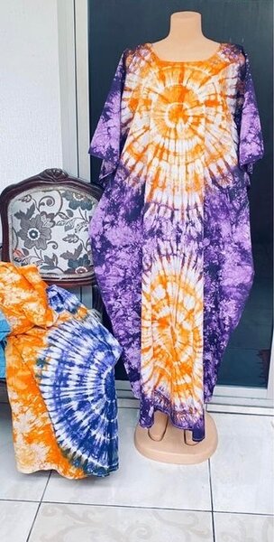 Boubou makeba indigo 100% original