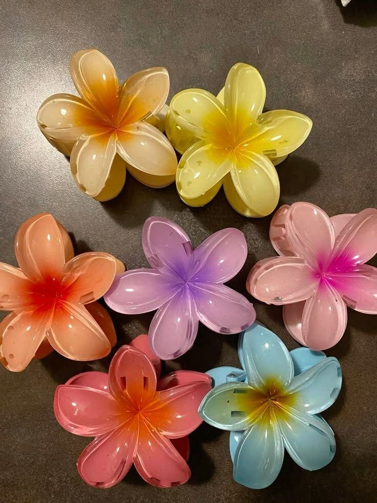 Pince à cheveux fleurie