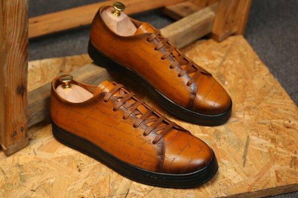 Sneakers en cuir élégant