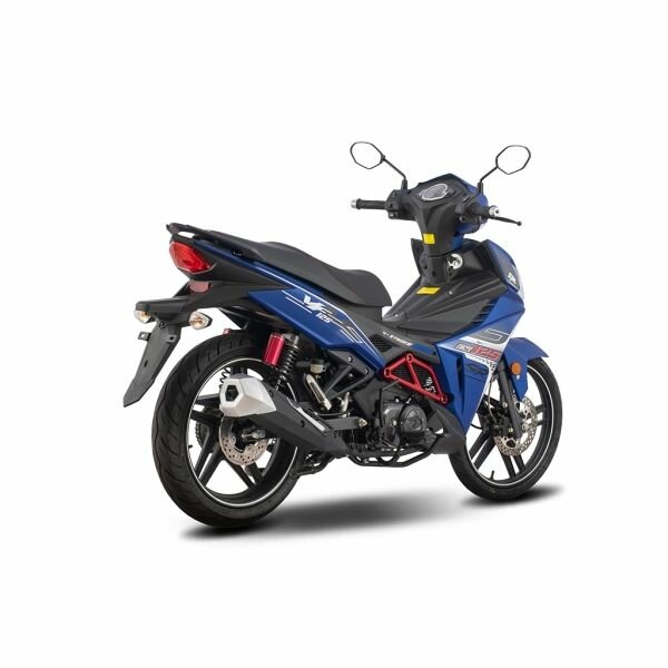 Moto sportive 150cc bleue