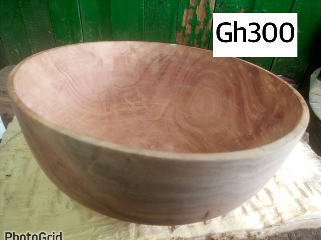 Large wood bowl
