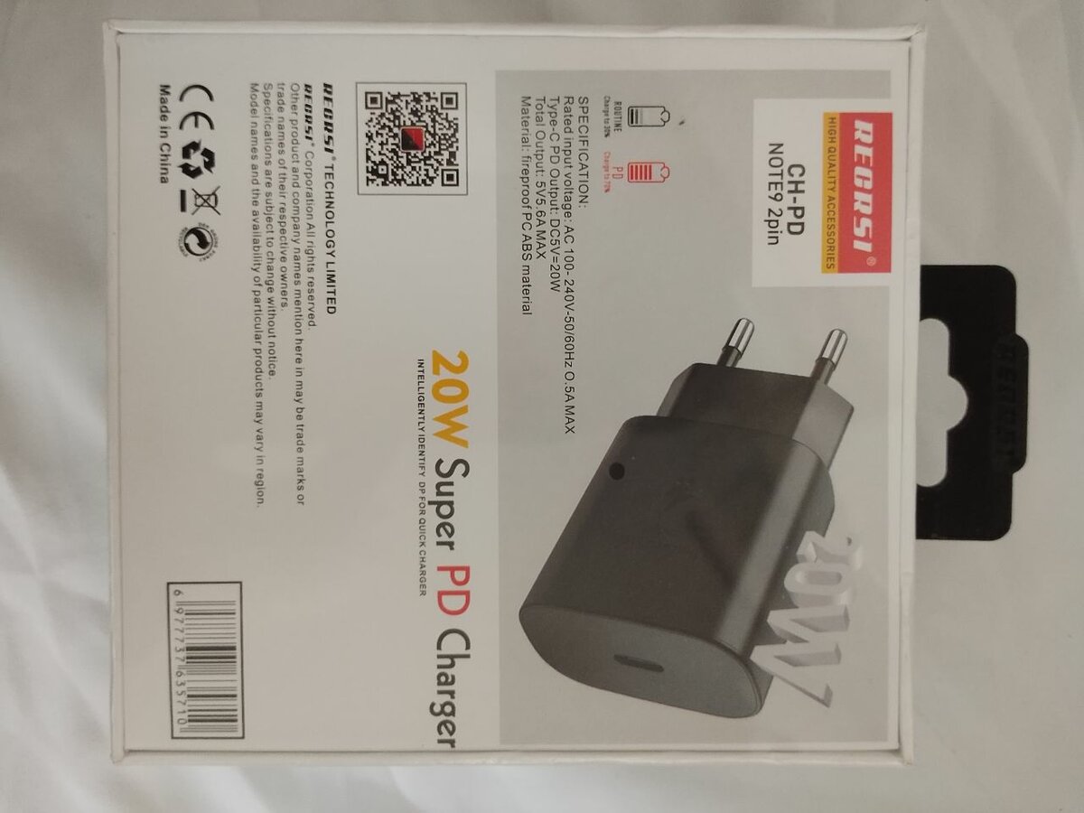 Chargeur Super PD 20W rapide