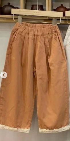 Брюки для девочек оранжевые