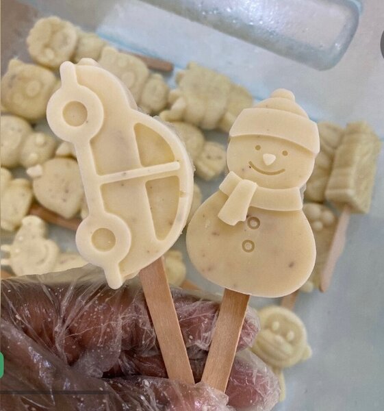 Le lot de 15glace à la fraise