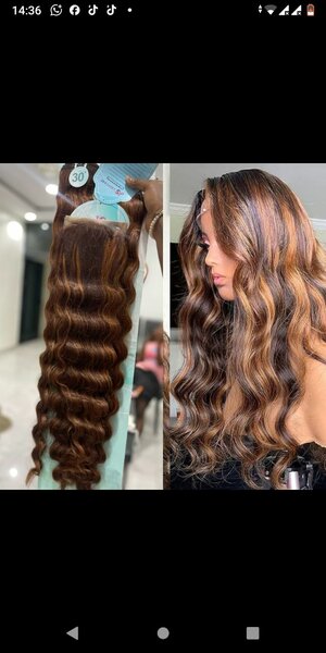 Perruque en dentelle tendance