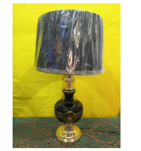 Versace Black Side Table Lamps