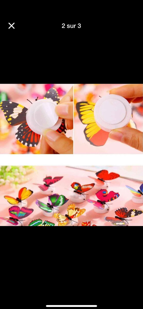 Papillons lumineux LED