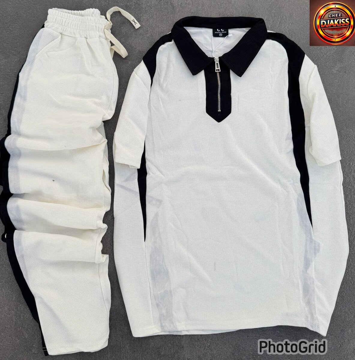 Ensemble sport noir et blanc