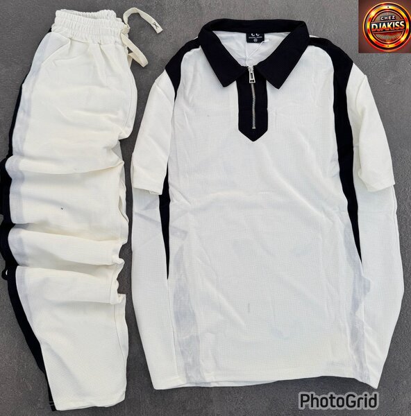 Ensemble sport noir et blanc