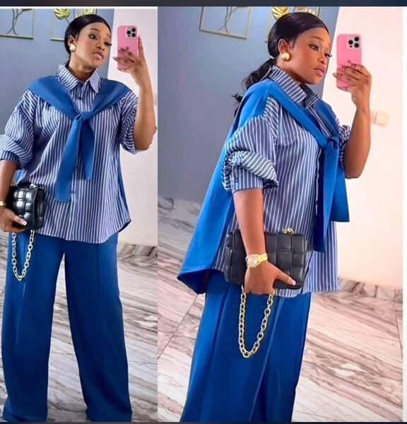 Ensemble femme chic bleu