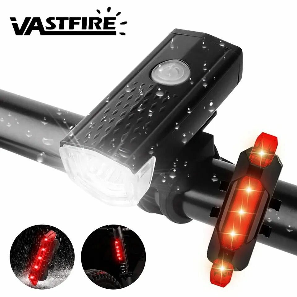 phare et feu arrière rechargeable de vélo