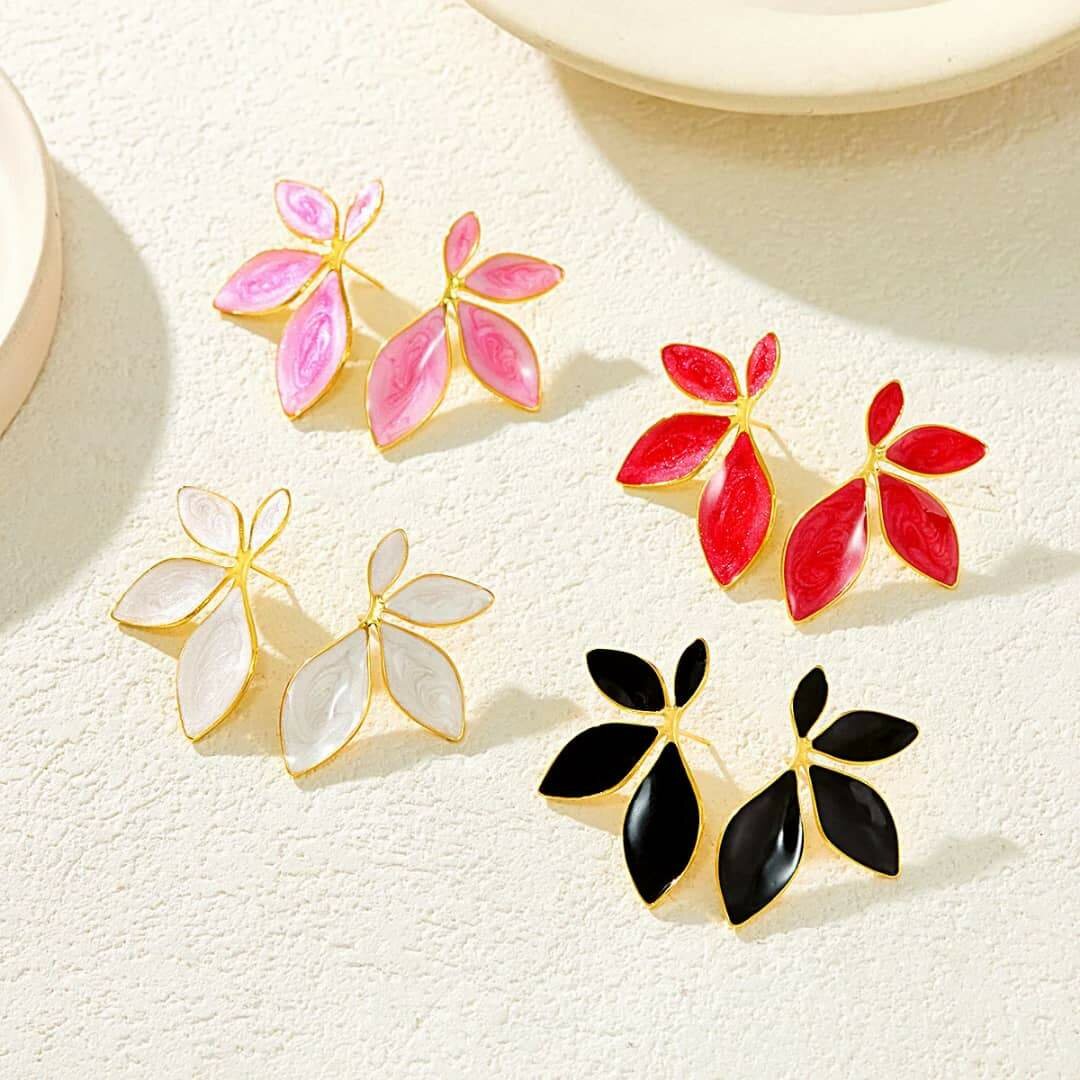 Boucles d'oreilles florales élégantes