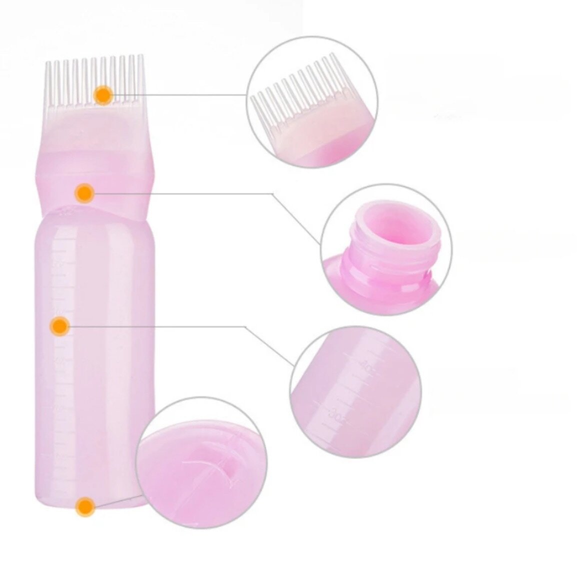 Bouteille applicatrice à peigne