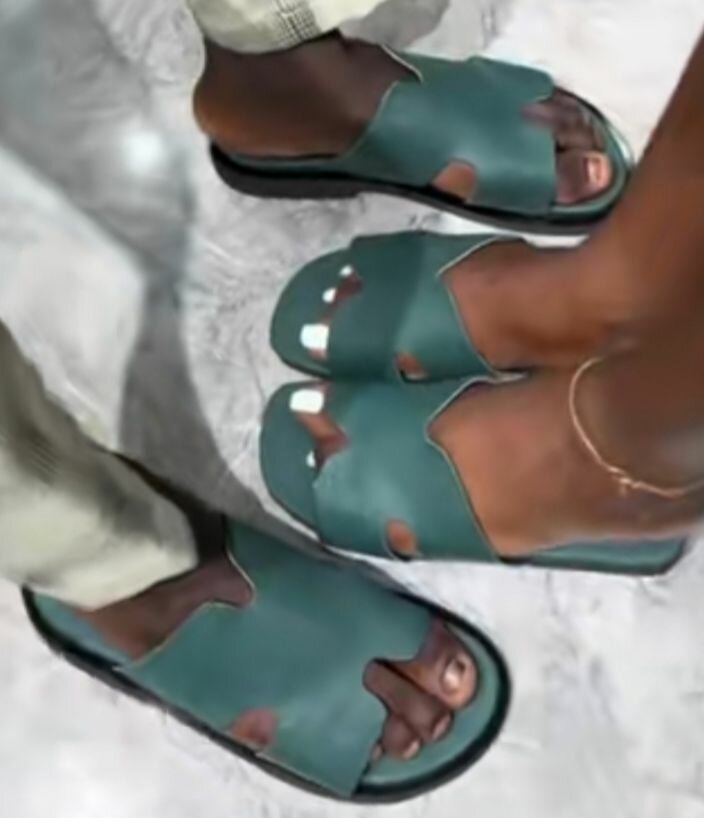 Sandales en cuir unisexe