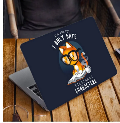 Cute Cat Laptop Back Skin Vinyl Stickers Decal for 13 14 15 15.6 inches Laptop