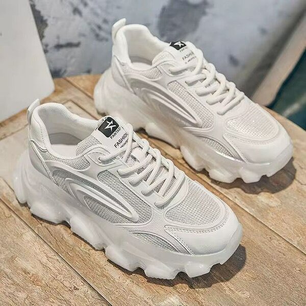 Baskets Chunky Blanc Style Urbain