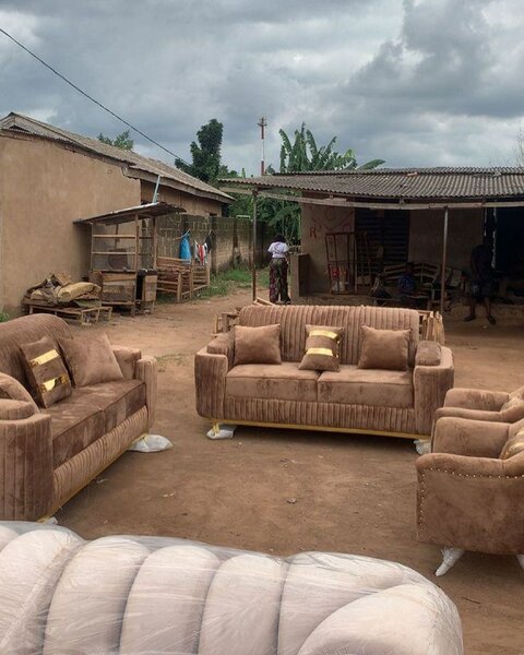 Ensemble canapé marron