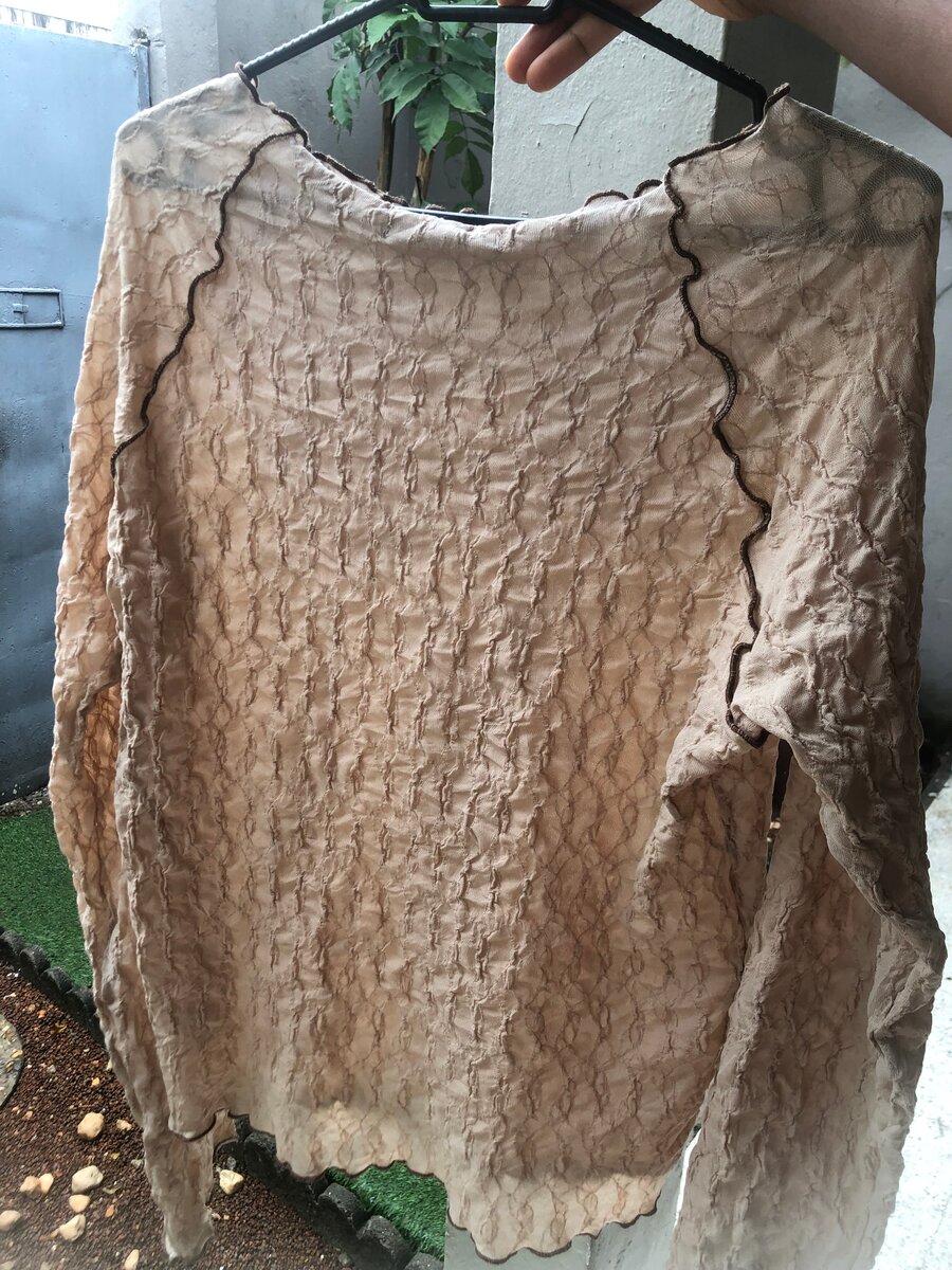 Pull texturé beige chic