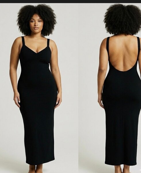 Robe de soirée noire élégante