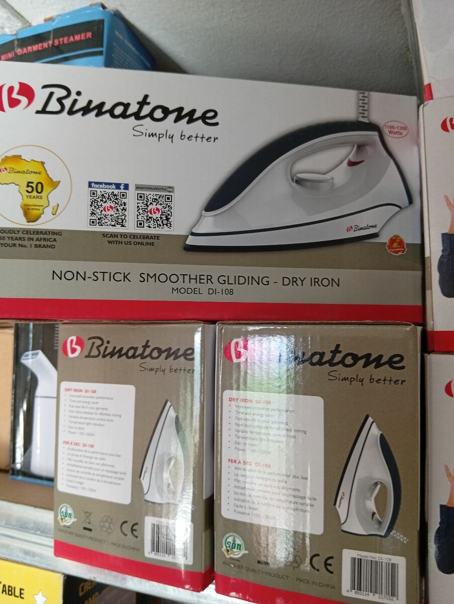 Fer à repasser sec Binatone DI-108