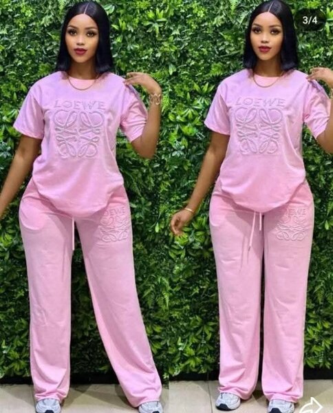 Ensemble décontracté rose